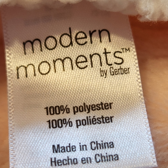 Modern Moments by Gerber NEW Pink & White Plush Sherpa Lined Baby Blanket - Picture 5 of 6